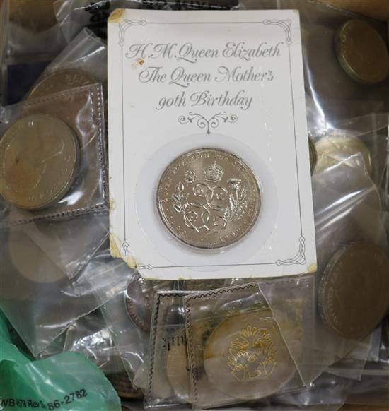 A small group of coinage, 19th/20th century UK & World.